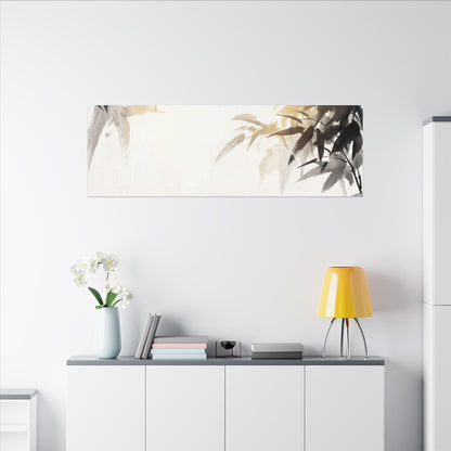 Tea Ceremony Sumi E Canvas Art | Serene Zen Art