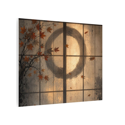 Shoji Screen Texture Canvas Art | Earthy Japandi Art