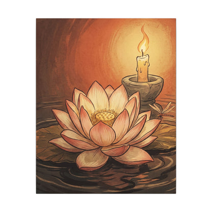 Fukinsei Dried Flowers Canvas Art - Japandi Texture