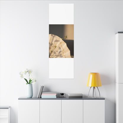 Paper Fold Gold Vein Canvas Art | Healing Kintsugi Art