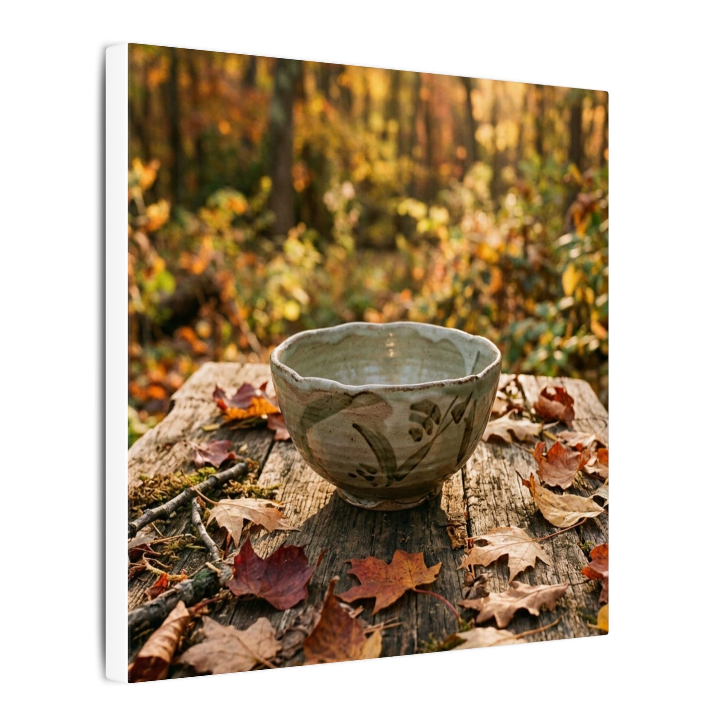 Spring Rock Garden Moody Minimal Canvas Art | Luxurious Decor