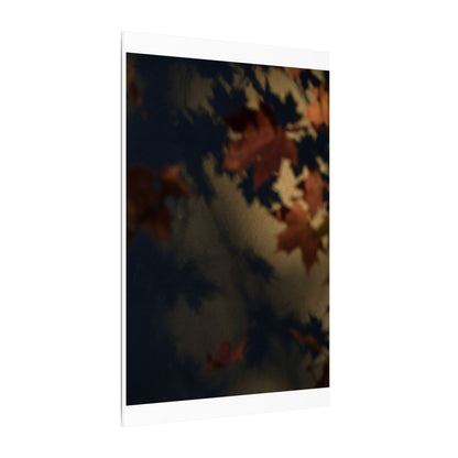 Shadow Play Canvas Art | Autumn Dark Japandi Moody Minimal Art