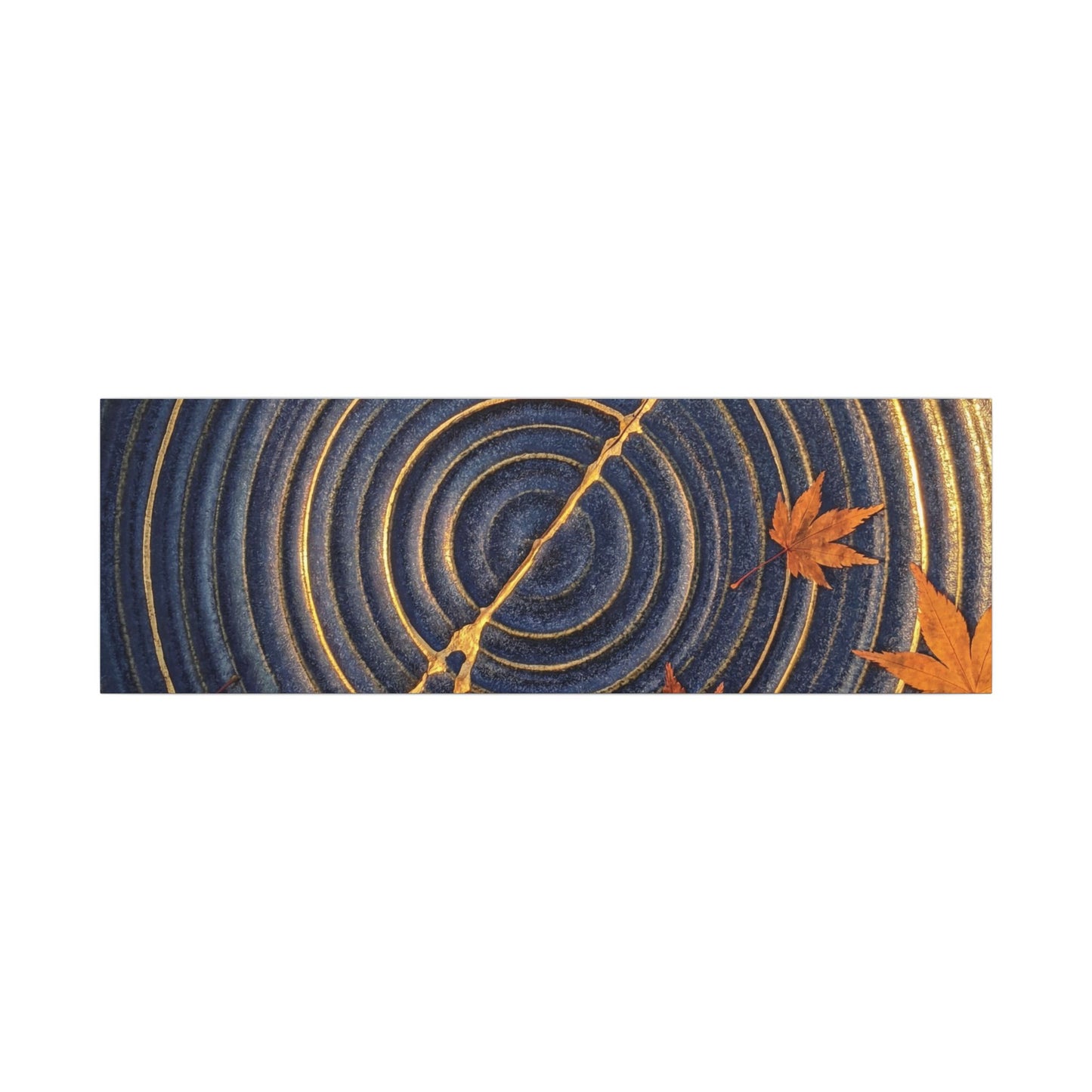 Water Ripple Gold Repair Canvas Art | Healing Kintsugi Art