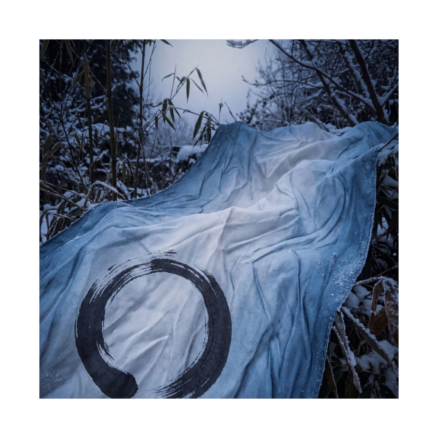 Silk Drape Winter Wall Art Print | Zen Serene Design