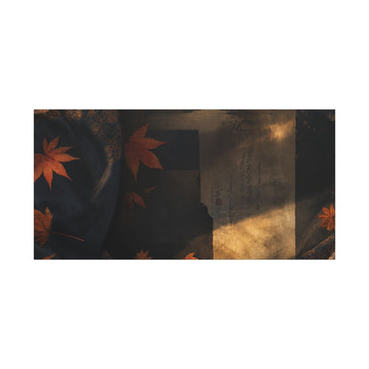 Autumn Silk Drape Shadow Zen Canvas Art | Bold Decor