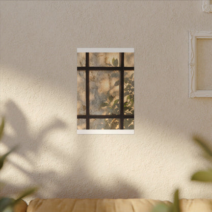 Golden Hour Shoji Screen Canvas Art - Japandi Mono No Aware