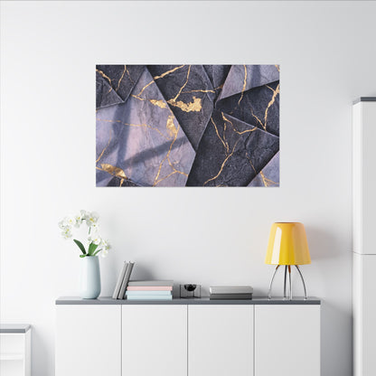 Seijaku Paper Fold Canvas Art - Kintsugi Gold Vein