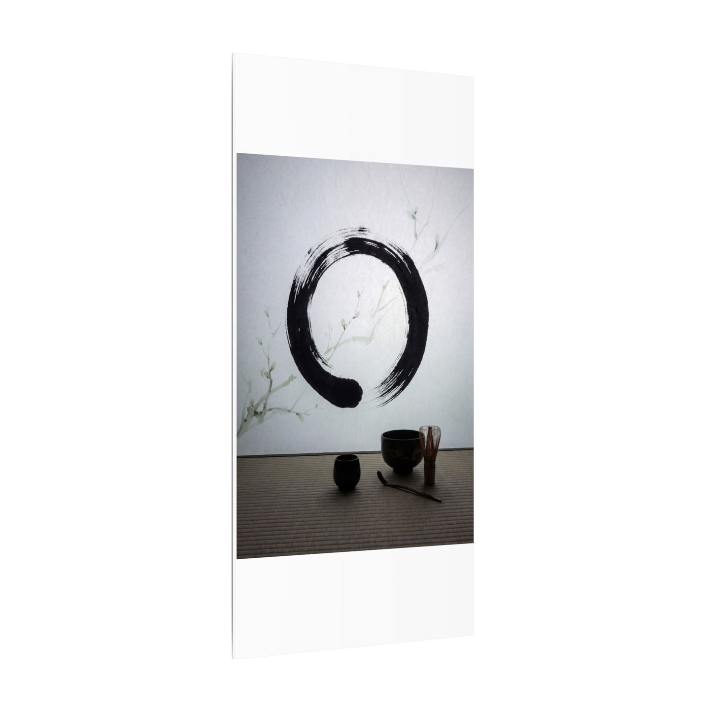 Tea Ceremony Enso Canvas Art | Peaceful Zen Art