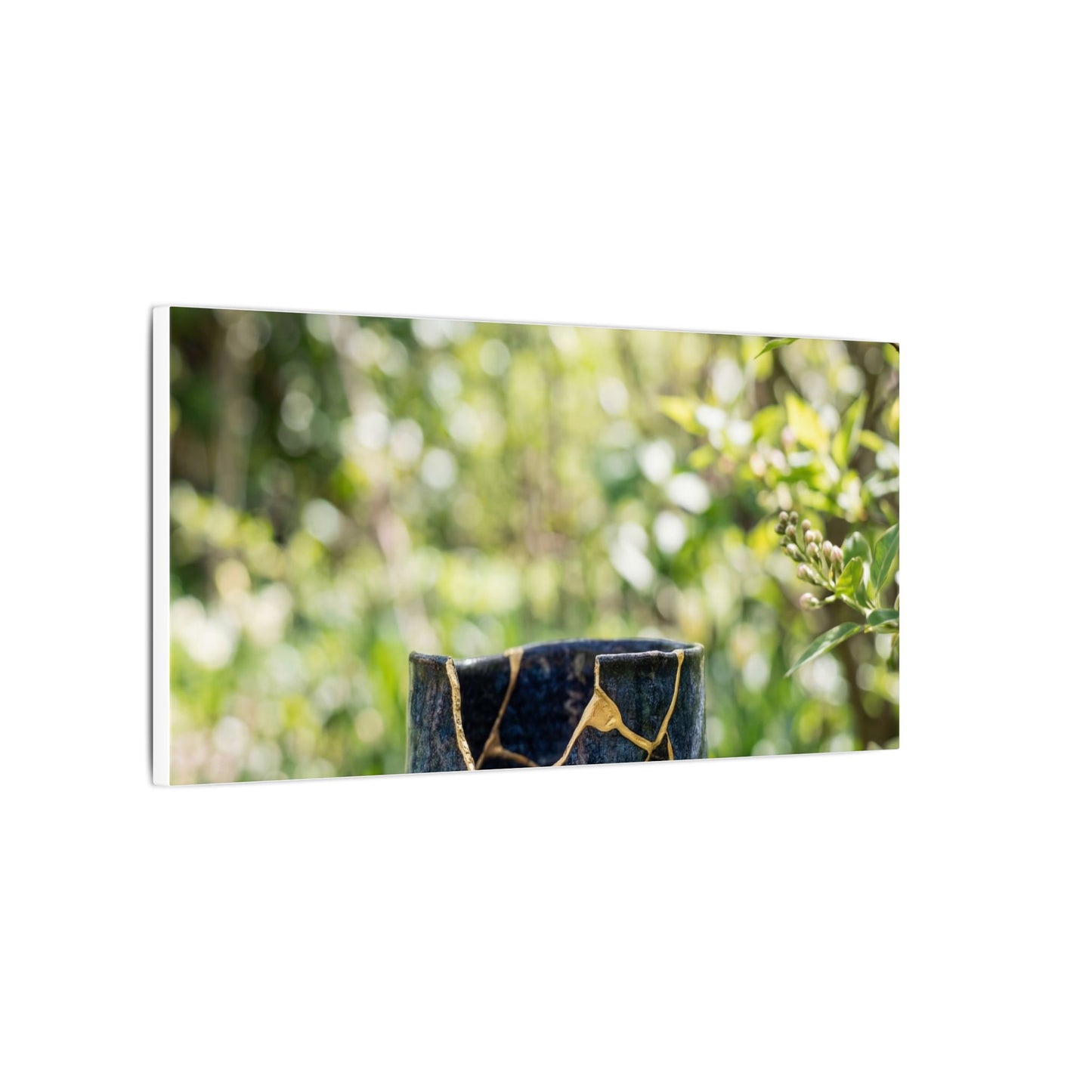 Kintsugi Broken Pottery in Dappled | Broken Beauty Canvas Art