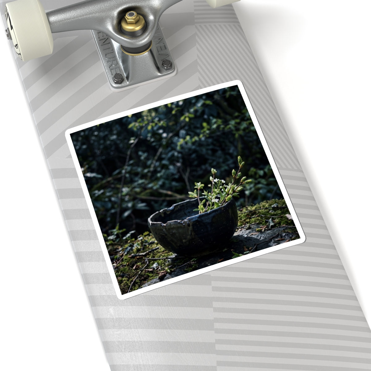 Datsuzoku Ceramic Bowl Sticker - Dark Japandi Shadow Zen