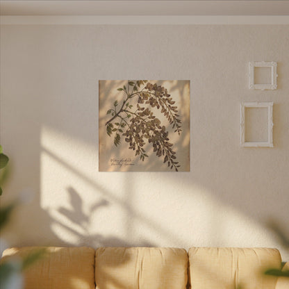 Spring Wisteria Herbarium Canvas Art | Earthy Decor