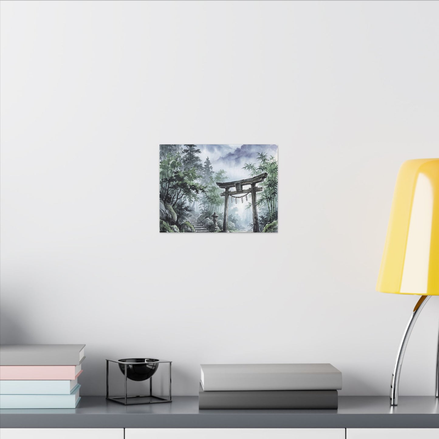 Moonlight Torii Gate Canvas Art - Zen Fukinsei