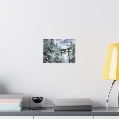 Moonlight Torii Gate Canvas Art - Zen Fukinsei
