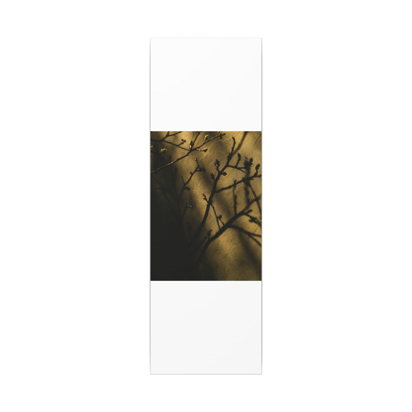 Golden Hour Shadow Play Canvas Art - Dark Japandi Seijaku