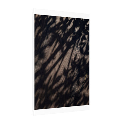 Shadow Play Summer Canvas Art | Dark Japandi Moody Design