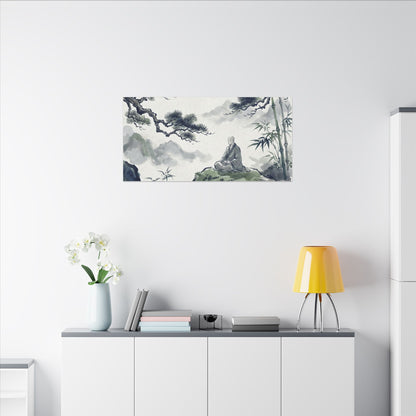 Zen Sumi-e Canvas Art