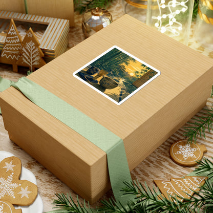 Ma Tea Ceremony Sticker - Zen Ukiyo E Inspired