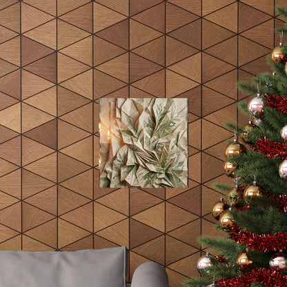 Cozy Paper Fold Wall Art Print - Texture Japandi