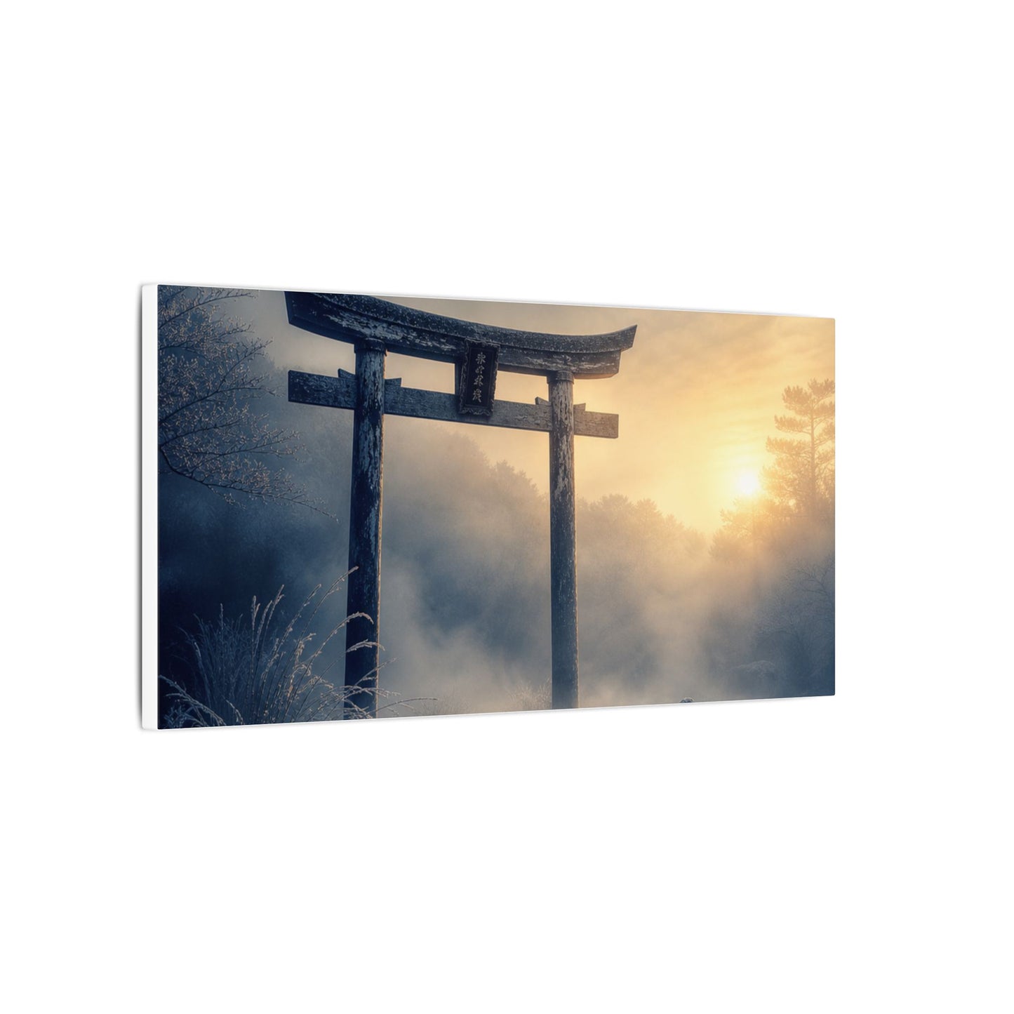 Zen Torii Gate in Golden Hour | Karesansui Canvas Art