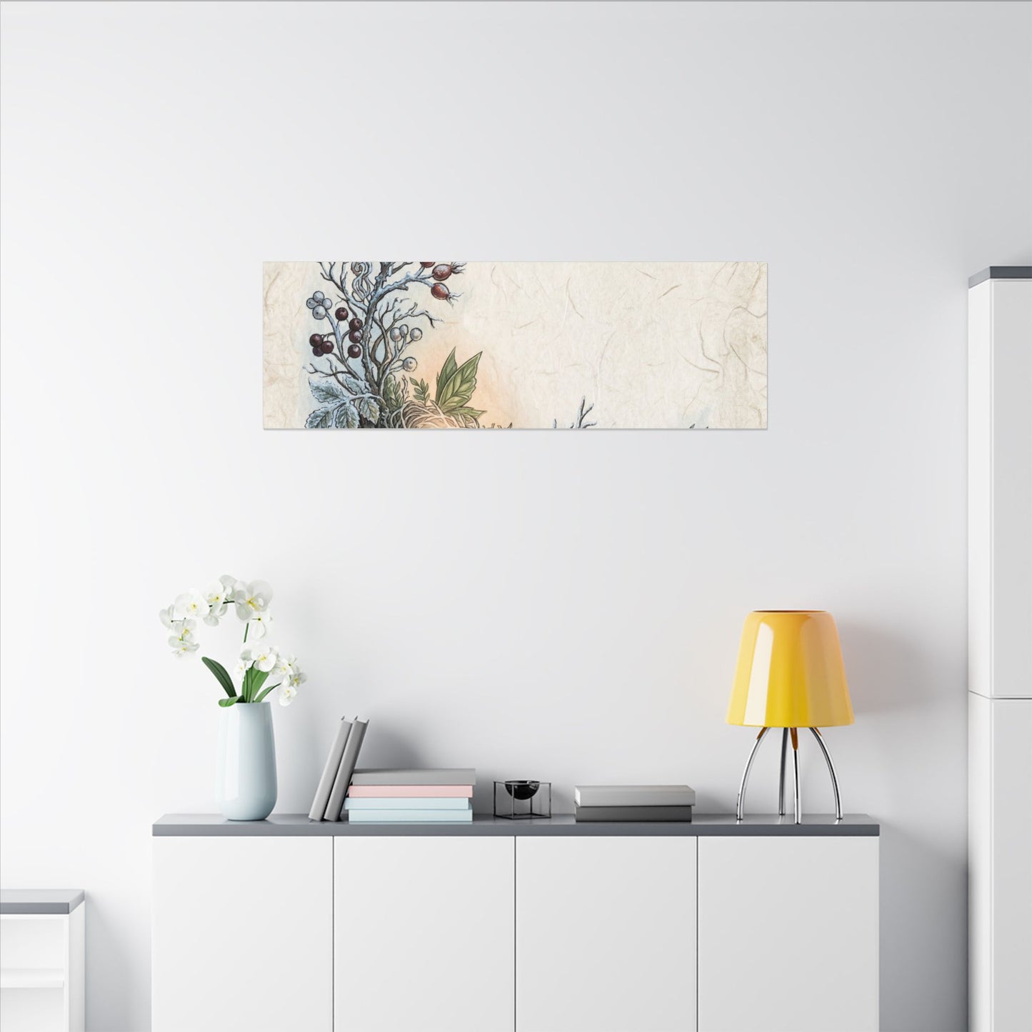Winter Shoji Screen Forest Whimsy Canvas Art | Enchanting Decor