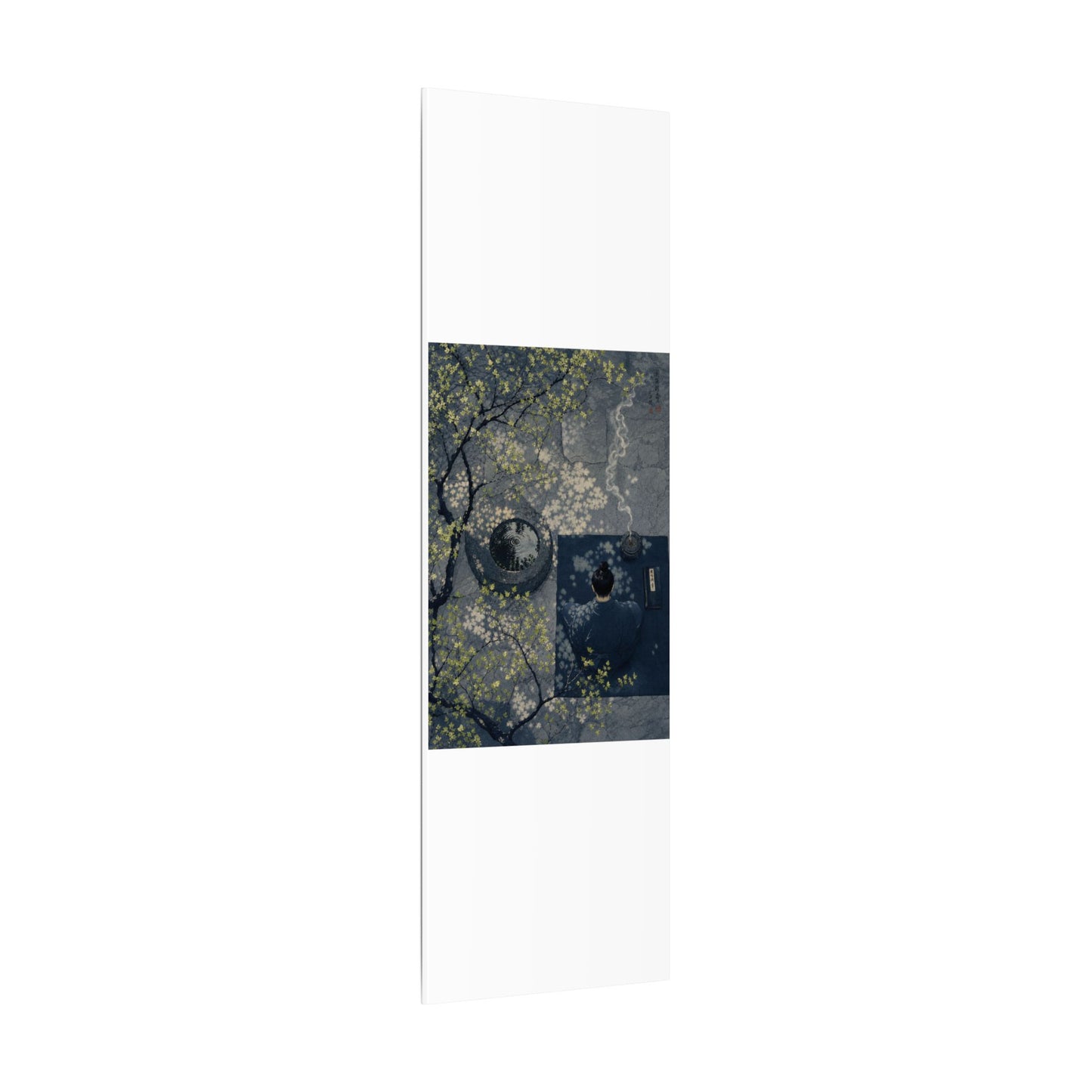 Spring Incense Smoke Ukiyo E Inspired Canvas Art | Tranquil Decor