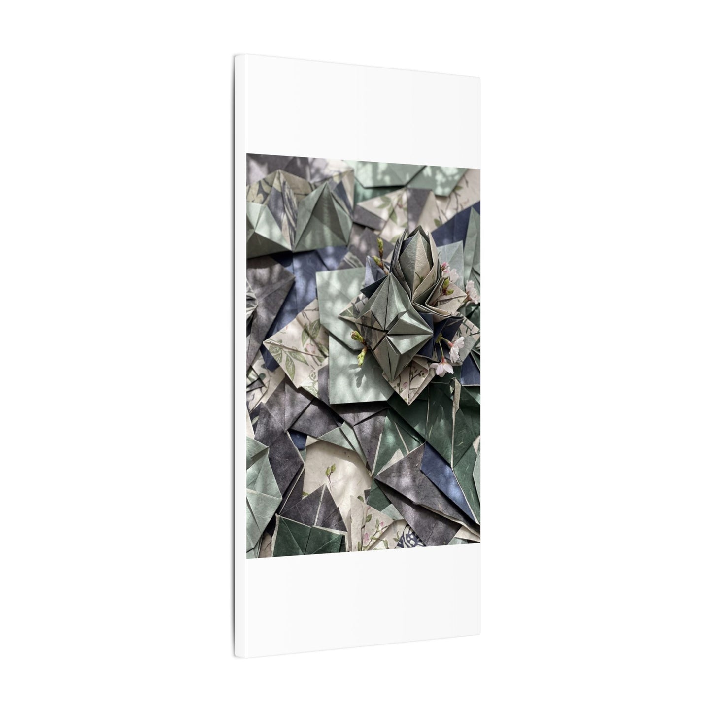 Shibui Paper Fold Canvas Art - Japandi Japanese Pattern