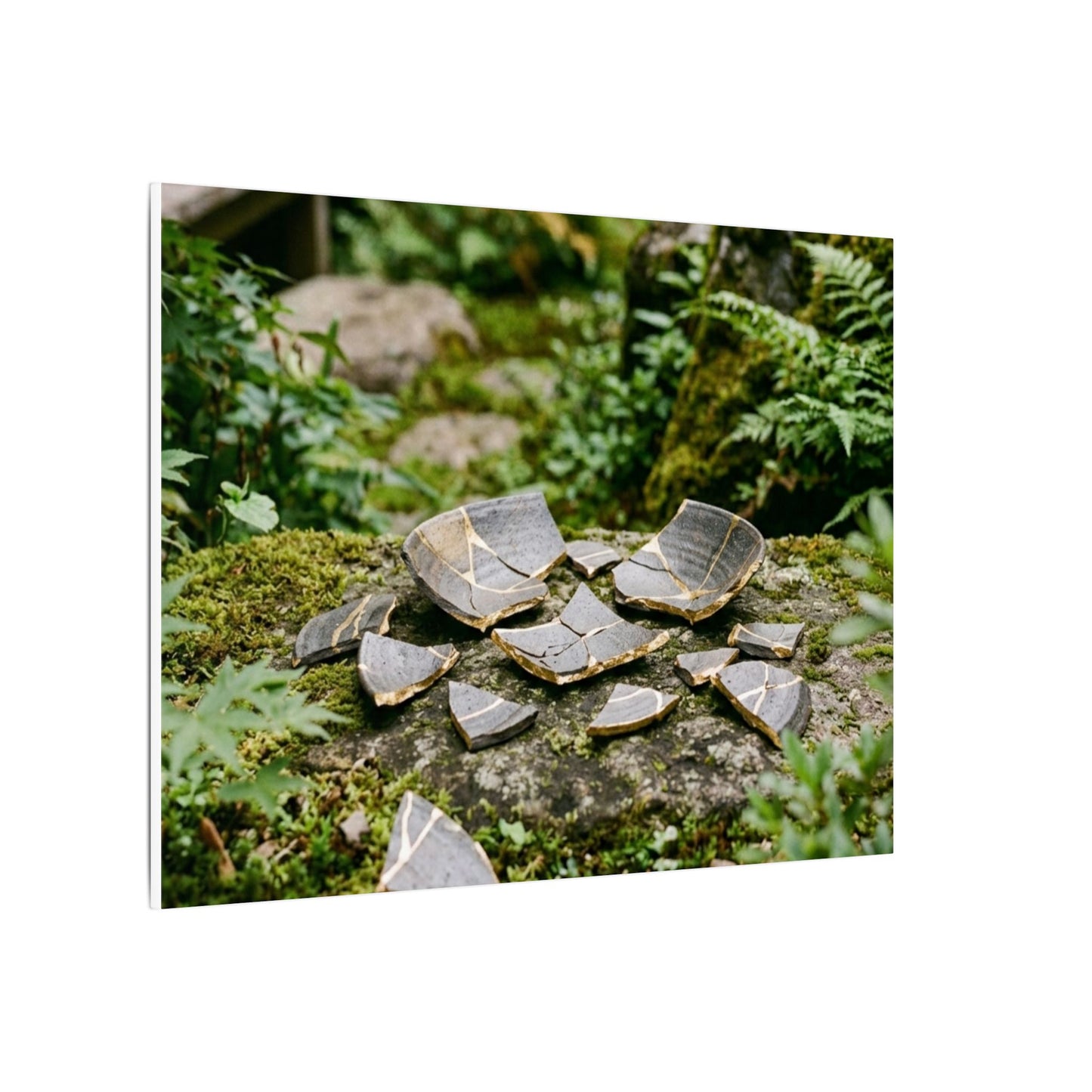 Summer Broken Pottery Gold Repair Canvas Art | Resilient Decor