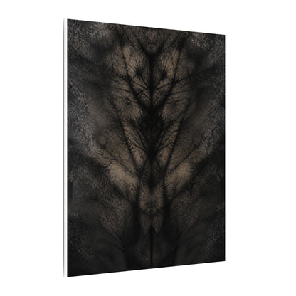 Seijaku Shadow Play Canvas Art - Dark Japandi Charcoal Ink