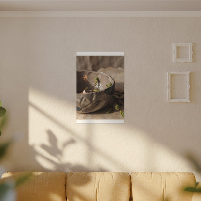 Candlelight Ceramic Bowl Canvas Art - Japandi Ma