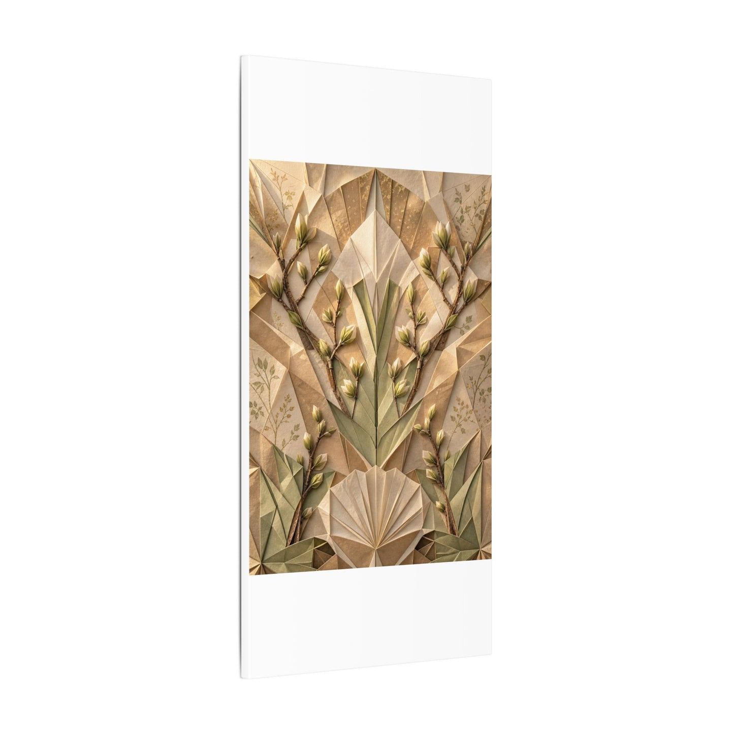 Kanso Paper Fold Canvas Art - Japandi Japanese Pattern
