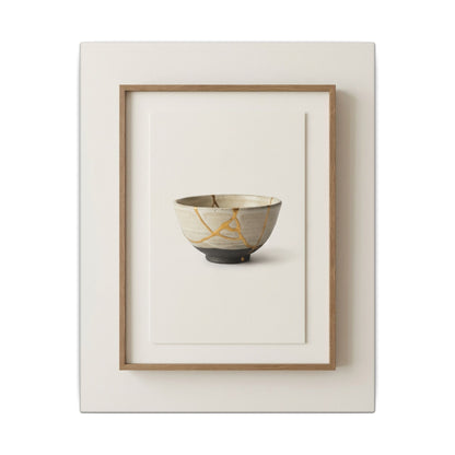 Kintsugi Charcoal Canvas Art