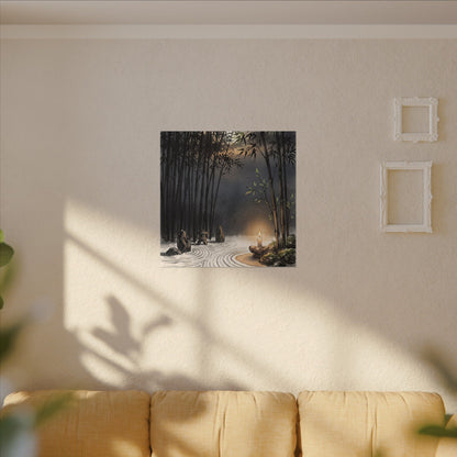 Tranquil Bamboo Grove Canvas Art - Karesansui Zen