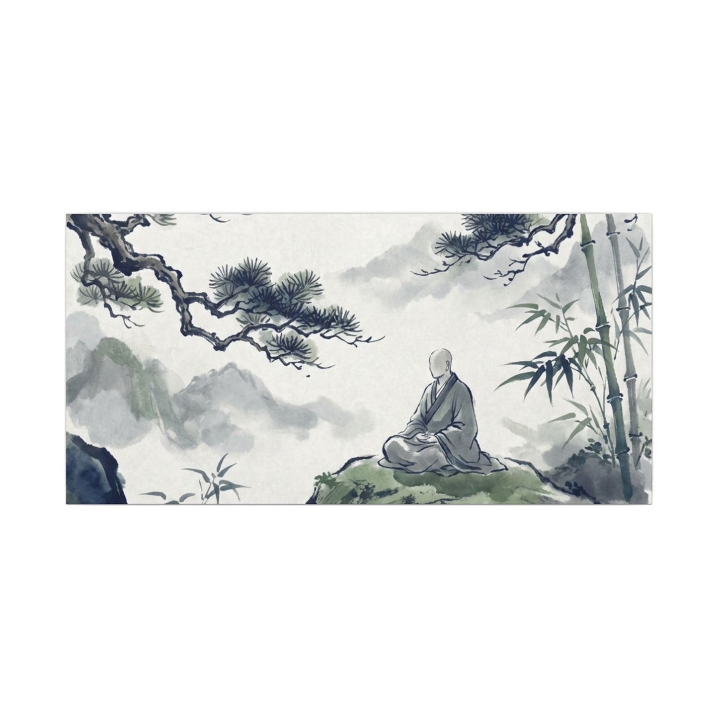 Zen Sumi-e Canvas Art