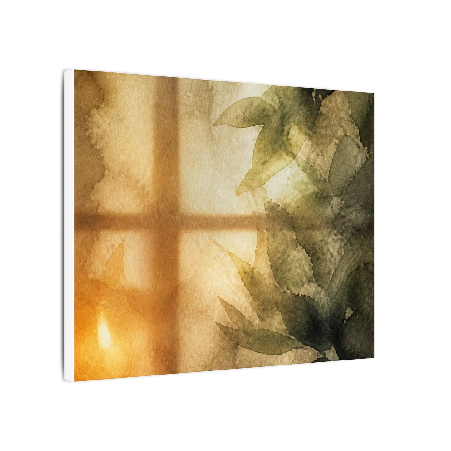 Cozy Shoji Screen Canvas Art - Watercolor Japandi