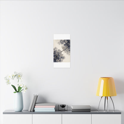 Ma Cherry Blossom Canvas Art - Kintsugi Gold Vein