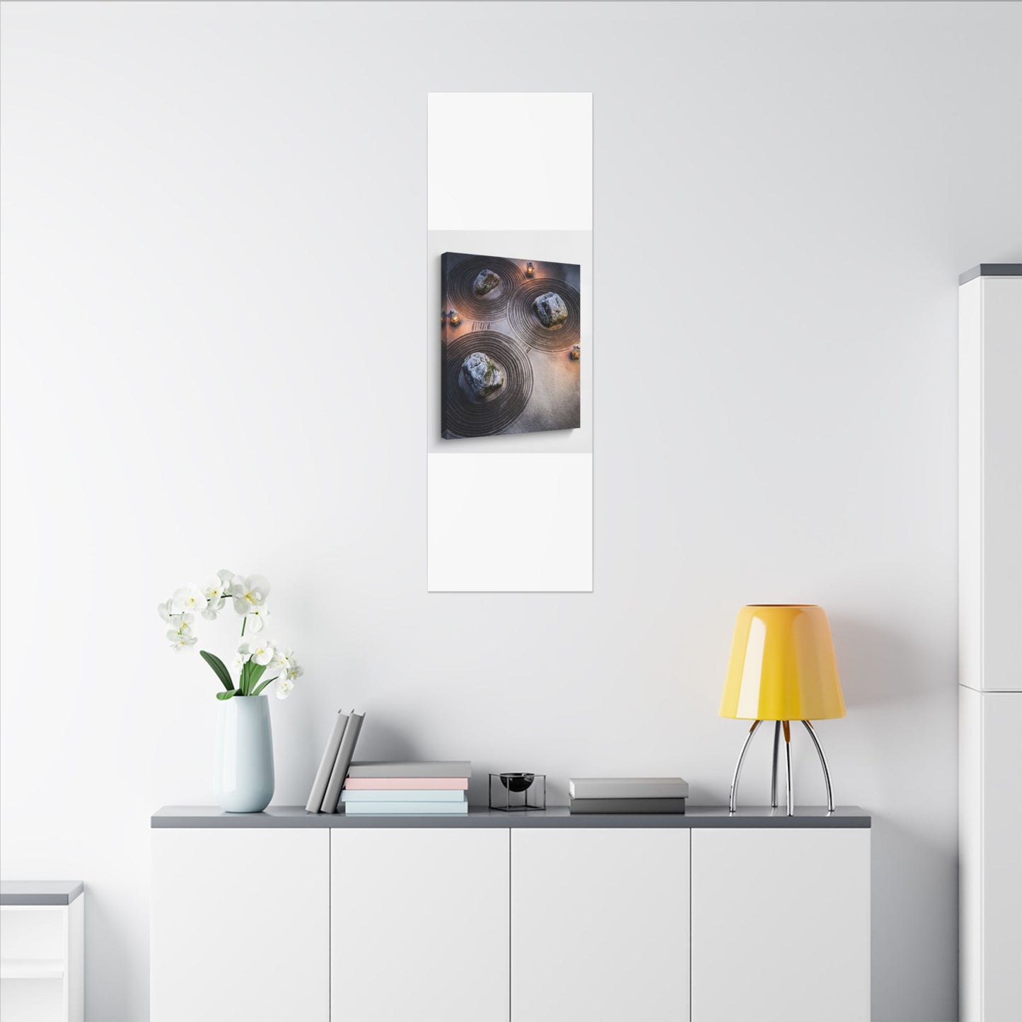 Candlelight Rock Garden Canvas Art - Japandi Ma