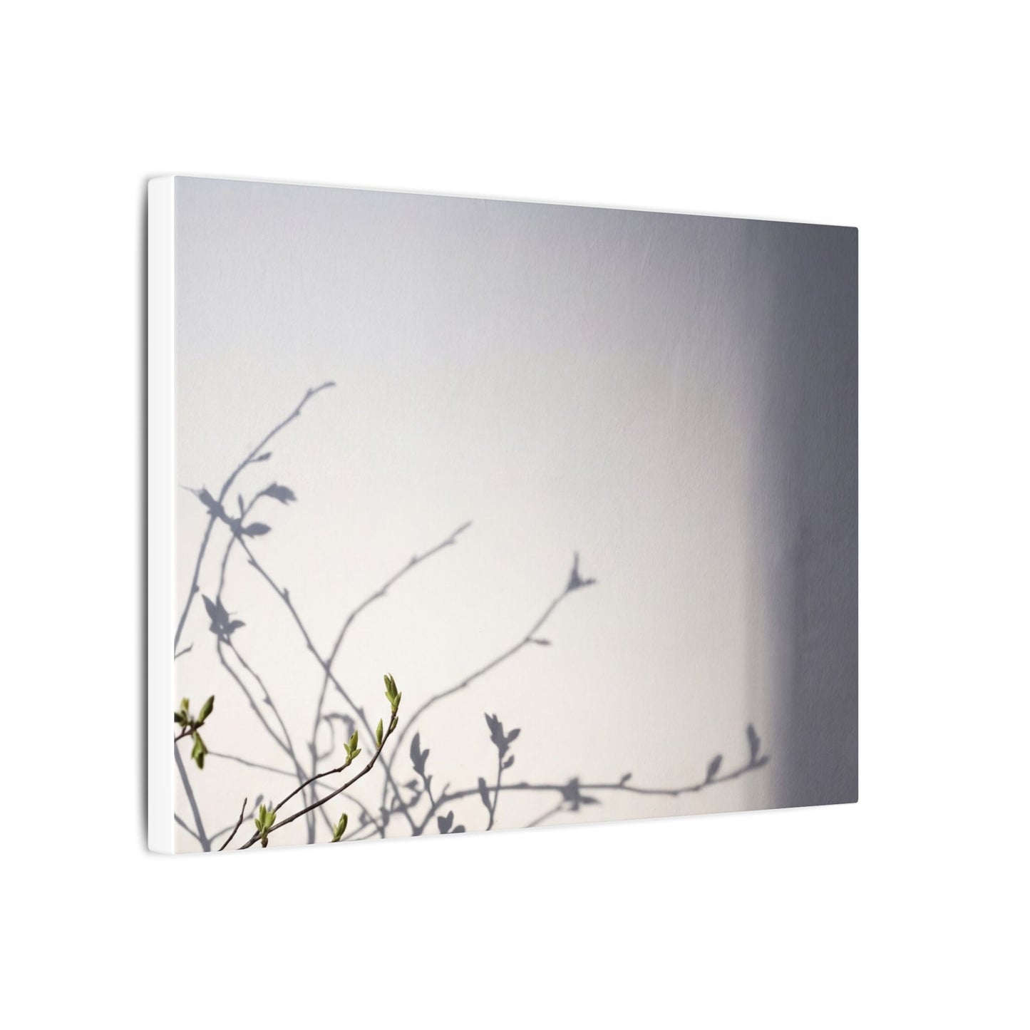 Japandi Shadow Play in Dawn | Japanese Pattern Canvas Art