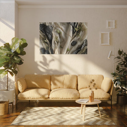Spring Silk Drape Texture Canvas Art | Warm Decor