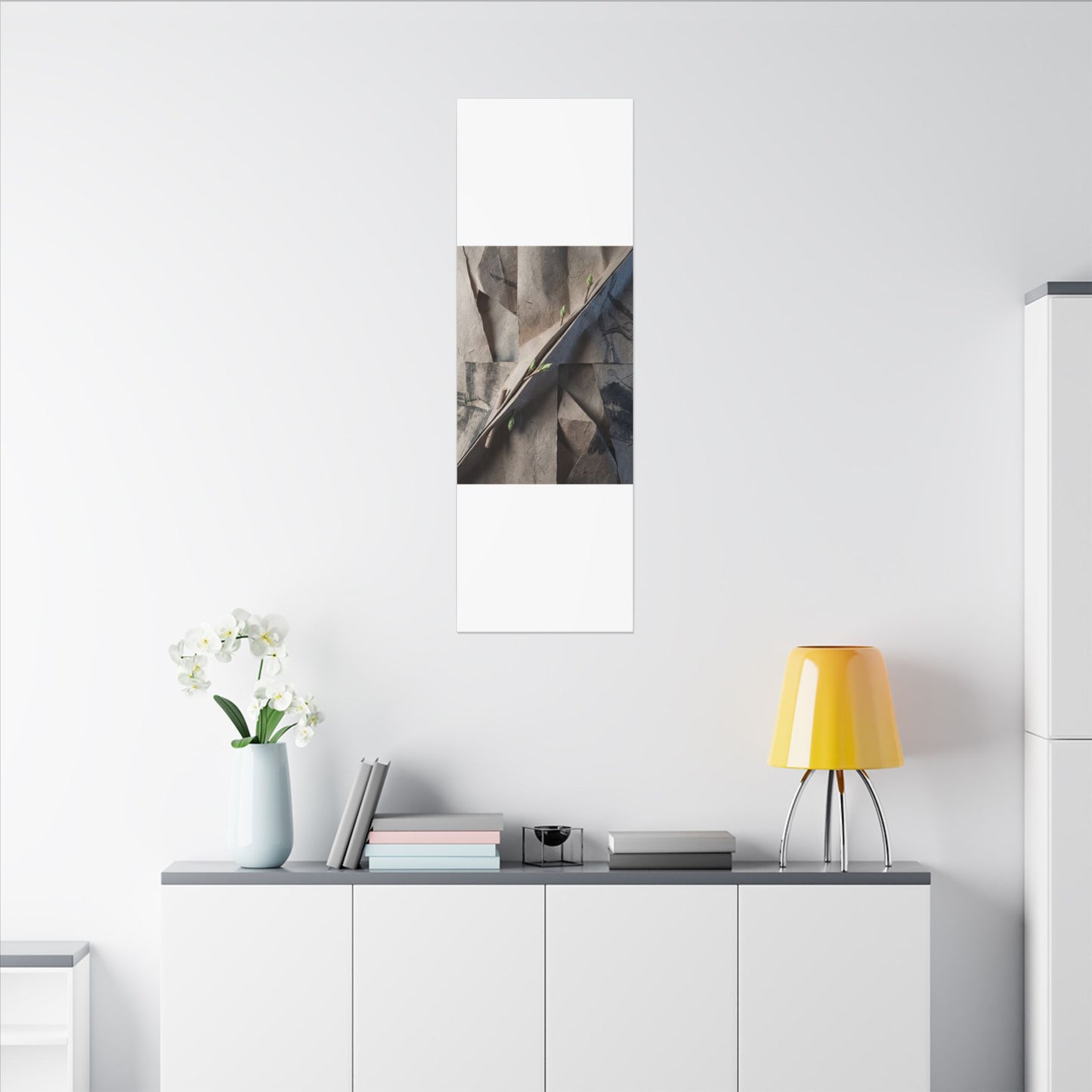 Paper Fold Canvas Art | Spring Japandi Japanese Pattern Art