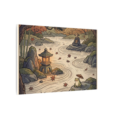 Rock Garden Autumn Canvas Art | Zen Serene Design