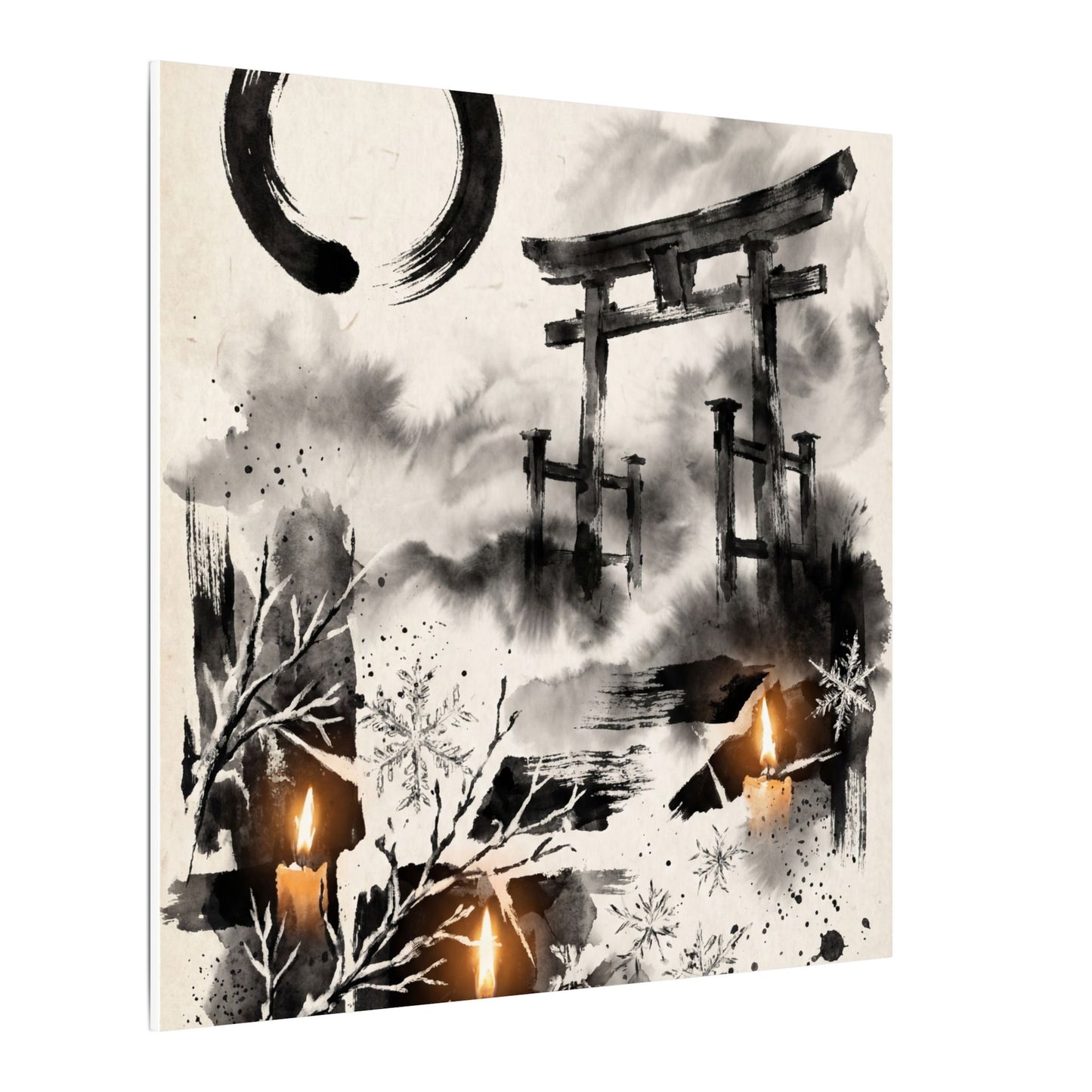 Candlelight Torii Gate Canvas Art - Zen Datsuzoku