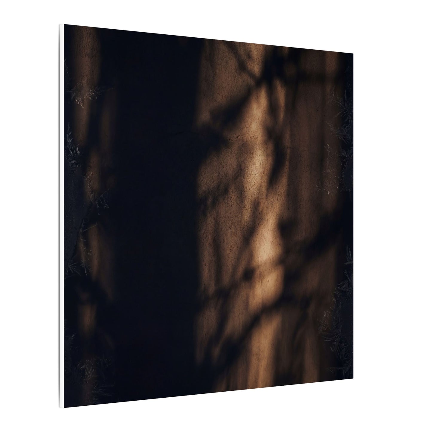 Winter Shadow Play Moody Minimal Canvas Art | Luxurious Decor