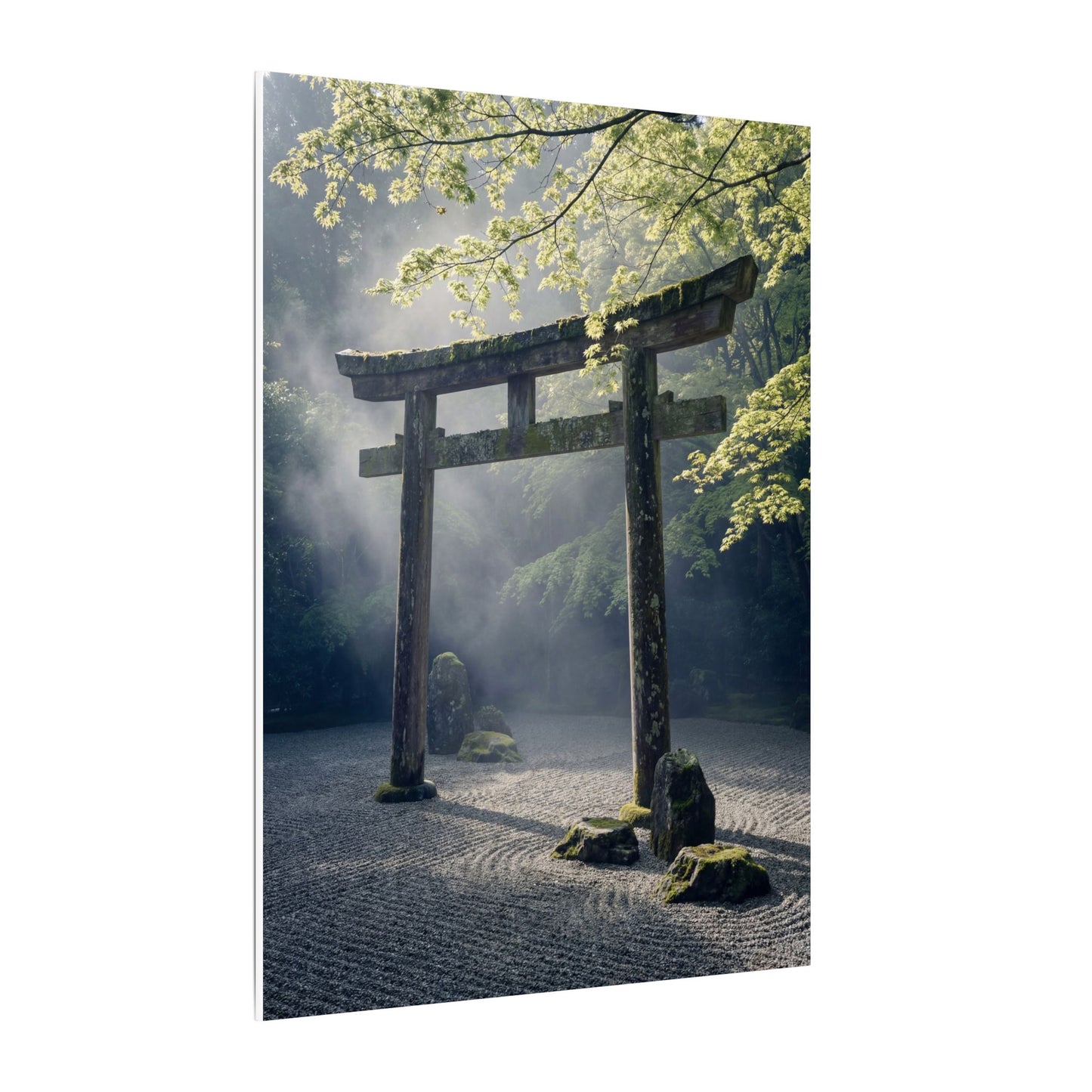 Torii Gate Canvas Art | Spring Zen Karesansui Art