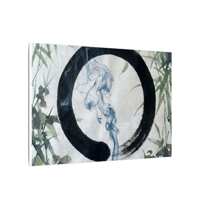 Zen Incense Smoke in Moonlight | Enso Canvas Art