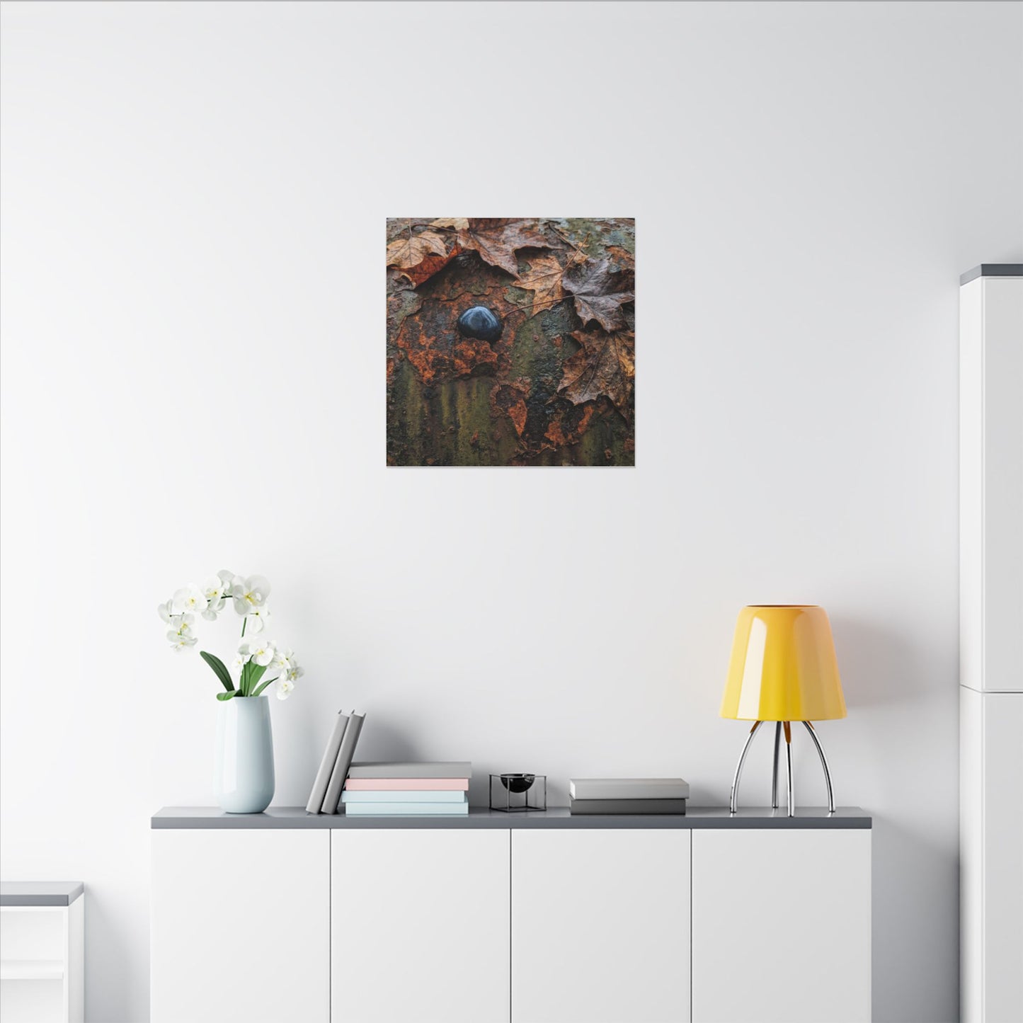 Datsuzoku Rust Patina Canvas Art - Dark Japandi Moody Minimal