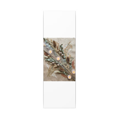 Candlelight Dried Flowers Canvas Art - Japandi Kanso
