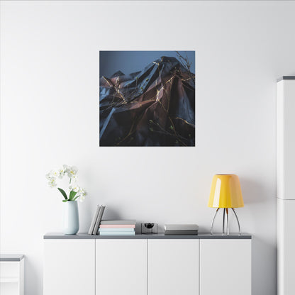 Paper Fold Broken Beauty Canvas Art | Philosophical Kintsugi Art