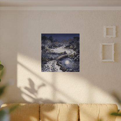 Torii Gate Enso Canvas Art | Contemplative Zen Art