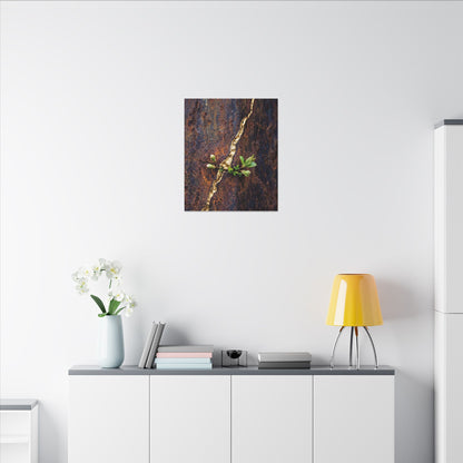 Overcast Rust Patina Canvas Art - Kintsugi Datsuzoku