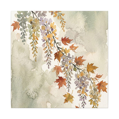 Ma Wisteria Canvas Art - Japandi Watercolor